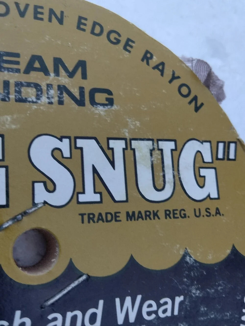 Vintage Hug Snug Rayon Seam Binding 100 Yd Spool Sewing Trim Made in USA